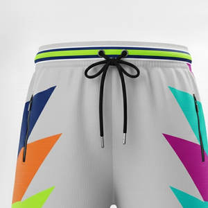 Pantalones Cortos de Baloncesto Clásicos de Malla con Costuras Laterales en Contraste para un Rendimiento y Estilo Duraderos en la Cancha - Product Image 3