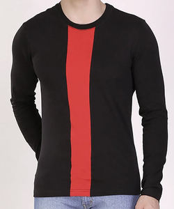 Vente en gros de t-shirts pour hommes coupés et cousus sur mesure de fournisseurs bangladais 100% installations de production en vrac en coton avec logo à l'avant - Product Image 1