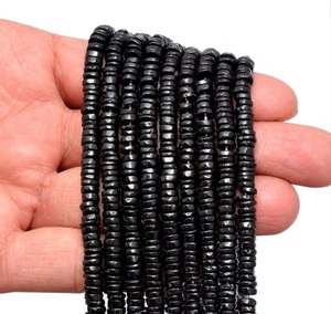 ลูกปัดออนิกซ์สีดำสวยงาม ตัดแต่งเป็นรูปทรงอิสระ น้ำหนัก 2000 กะรัต ขนาด 3 มม. - Product Image 2