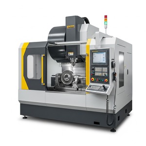 เครื่องกัด CNC แบบหมุนแนวตั้งขั้นสูงสำหรับการผลิตใบมีดกังหันไอน้ำแบบ5แกนทำงานได้หนัก - Product Image 4