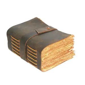 阴影之书288旧货Deckle日记本空白笔记本，供计划者以批发价从印度购买