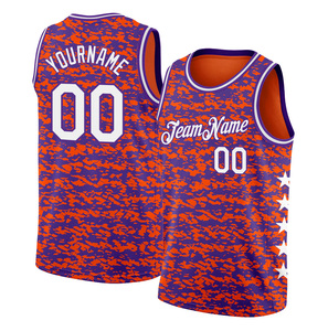 Camiseta de baloncesto de alto estándar Camiseta de baloncesto de sublimación completa reversible con bordado e impresión personalizados - Product Image 5