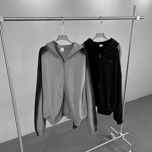 OEM décontracté sweat à capuche zippé hommes 2025 dernière vente chaude hommes vêtements personnalisés séchage rapide respirant hommes personnalisé à la mode sweat à capuche - Product Image 4