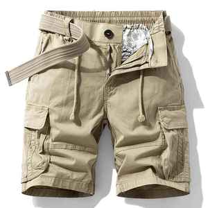 Casual Cotton Baggy Denim Cargo Summer Shorts Stretchy Ripped <b>Wide</b>-<b>Leg</b> Knitted <b>Jeans</b> Solid Elastic Waist Breathable - Product Image 3