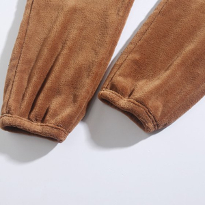 Ensemble de survêtement en molleton respirant pour homme, deux pièces, sweat à capuche avec fermeture éclair intégrale et pantalon évasé, molleton 100% coton, jogging tendance - Product Image 3