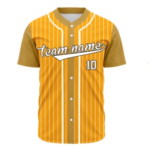 Fabricant pakistanais de maillots de baseball et softball personnalisés entièrement sublimés et boutonnés - Product Image 1