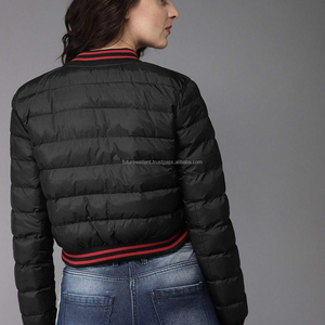 Veste matelassée pour femmes Veste coupe-vent chaude matelassée col montant Zip Manteau matelassé Veste matelassée - Product Image 3