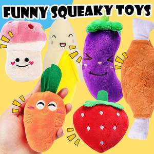 Juguetes de felpa para verduras y frutas, juguetes de peluche, frutas y verduras, frutas y verduras, juguetes para masticar chirriantes para perros - Product Image 2