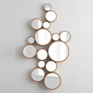 Miroir mural décoratif en métal de haute qualité fait à la main de luxe moderne pour le salon, la chambre à coucher et le bureau, le mariage et l'hôtel - Product Image 2