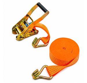 Provina Adjustable Ratchet Tie Set Heavy Duty Steel J-Hooks Durable Polyester Webbing 450kg-5000kg Break Strength 25/38/50mm - Product Image 1
