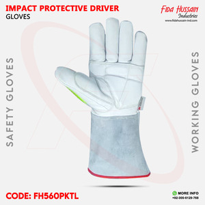 Vente en gros de gants de sécurité pour conducteur d'hiver résistants aux coupures avec protection contre les chocs Meilleure vente de gants en cuir confortables du Pakistan - Product Image 5