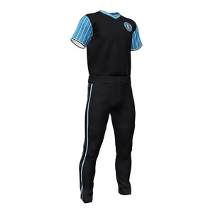 Uniformes de baseball personnalisés pour hommes Tissu en maille respirant Vêtements de sport d'équipe Logo brodé OEM ODM Fourniture en usine - Product Image 5