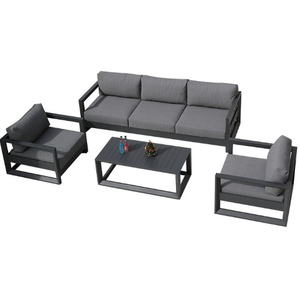 Set di <span class=keywords><strong>Mobili</strong></span> da Giardino in Alluminio <span class=keywords><strong>per</strong></span> Veranda, Salotto Esterno, Patio, Terrazza, Balcone e Cortile - Product Image 1