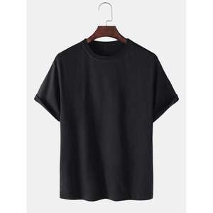T-shirt décontracté de style unisexe demi manches facile à respirer véritable qualité grande taille t-shirt 100% sur mesure en coton unisexe t-shirts - Product Image 3
