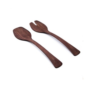 Servidores de ensaladas de madera, cuchara, tenedor, cuchillo de cena, juego real, cubiertos de madera de Acasia, último producto de alta calidad - Product Image 2