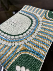 Sac à Main en Coton Écologique de Grande Capacité Design Botanique Perles Pochette de Vacances Bouton Étanche Sac à Main Portable Léger - Product Image 2