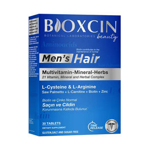 Bioxcin Mens Hair 30 Comprimés Kératine Biotine Zinc Support Capillaire pour Homme - Product Image 1