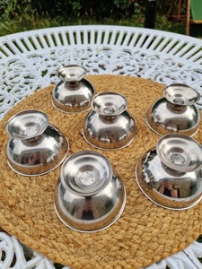 Tazón para servir alimentos de acero inoxidable para lanzar ensaladas o servir bocadillos disponible a precio de fábrica de La India - Product Image 2