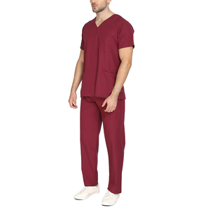 Uniforme d'hôpital pour hommes ensembles d'infirmière de gommage Stretch à manches courtes vêtements de sécurité uniformes médicaux de clinique à séchage rapide pour médecin de laboratoire - Product Image 3