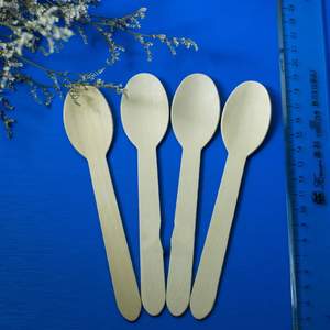 Cuchara de madera en forma de corazón, cubiertos desechables para restaurante, cucharas de madera, cuchillo de madera, tenedor, cuchara, juego de servilletas, cubiertos de fiesta - Product Image 5