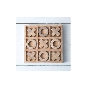 Venta directa de fábrica por encargo madera latón XO juego de mesa hecho a mano interior Tic Tac Toe para familias y niños - Product Image 5