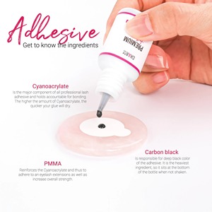 Premium <b>Adhesive</b> Fast Dry Uv <b>Lash</b> Extension Glue Strong Hold Eyelash Glue Korea Individual Eyelash Extension Wholesale ODM OEM - Product Image 4