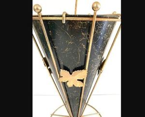 Porte-parapluie d'intérieur en forme de seau avec support de rangement seau à parapluie couleur noire porte-parapluie enduit de poudre décoration de la maison - Product Image 2