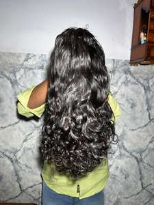 Directo de Fábrica, Fabricante Indio, Peluca de Encaje HD 13x4, Cabello Humano Indio Real, Textura Rizada, Donante Único - Product Image 3