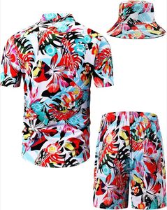 ชุดเซ็ต 3 ชิ้น เสื้อฮาวาย กางเกงขาสั้น และหมวกเข้าชุด สำหรับผู้ชาย ยี่ห้อ High Quality Ying Wears สไตล์วินเทจ ระบายอากาศได้ดี เหมาะสำหรับฤดูร้อน ใส่ไปเที่ยวชายหาด - Product Image 2