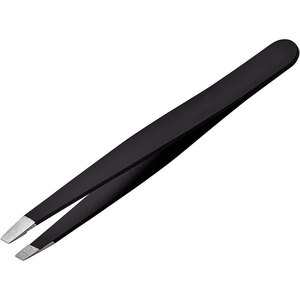 Pince à sourcils professionnelle en acier inoxydable pour l'élimination des éclats de poils faciaux incarnés pour femmes avec pointe inclinée - Product Image 6