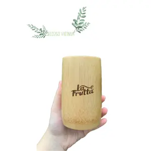 Cangkir bambu Harga Murah 100% bahan bambu alami LOGO kustom kualitas tinggi oleh ECO2GO VIETNAM