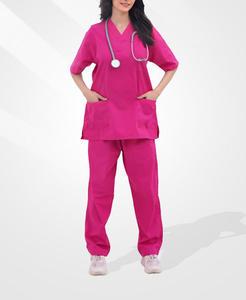 High Quality Summer Hospital Scrubs Uniform Set <b>Nurse</b> Short Sleeve Unisex Scrub Sets Medical Scrubs - Product Image 2