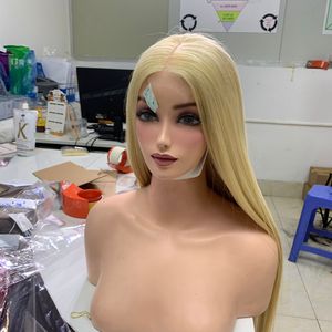 Extensiones de cabello Super Long Bone Straight Blonde Super Double Drawn Bundles Cabello humano virgen sin procesar crudo - Product Image 4