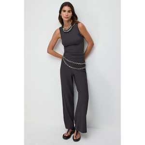 Chemise élégante pour femmes en satin, taille XL, style décontracté, chemise de bureau avec logo brodé, hauts colorés pour femmes - Product Image 4