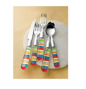 Ensemble de couverts cuillère et fourchette à dessert en acier miroir pour la maison, la cuisine, le mariage et d'autres événements Design en mélamine - Product Image 4