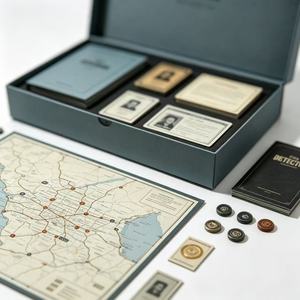 <span class=keywords><strong>Gioco</strong></span> da Tavolo Personalizzato per Risolvere Cassechiudi, <span class=keywords><strong>Gioco</strong></span> di Indagine Misteriosa con Mappa, Carte dei Sospetti e Segnapunti - Product Image 6