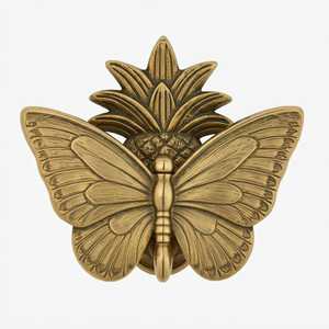 Elegante aldaba de puerta de abeja de miel de latón Diseño único de ganchos y rieles de decoración para el hogar - Product Image 5