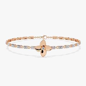 Bracelet de tennis classique en or 14K délicat Bijoux en diamant Moissanite Cadeau parfait pour les amateurs de bracelets de tennis - Product Image 1