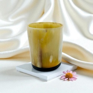 Mug à boire de style buffle américain avec poignée, poli naturellement, écologique, capacité personnalisée pour la bière, le vin, cadeau d'affaires - Product Image 5