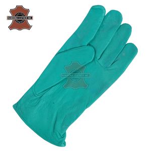 Guantes de Mecánico de Cuero Sintético Negro y Gris con Función Anti-Impacto y Pantalla Táctil para Hombre, Listos para Enviar - Product Image 4