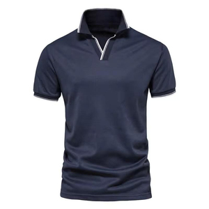 Nouvelle tendance pour hommes pulls en coton de qualité supérieure polos en tissu tricoté personnalisé polos pour hommes de grande taille - Product Image 2