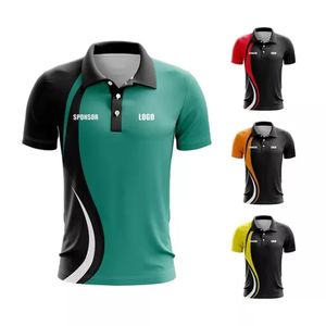 Homme Décontracté Confortable Séchage Rapide Sublimation pour Chemise Bas Prix Jersey Logo Personnalisé Col Tourné Imprimé Compressé Haut - Product Image 2