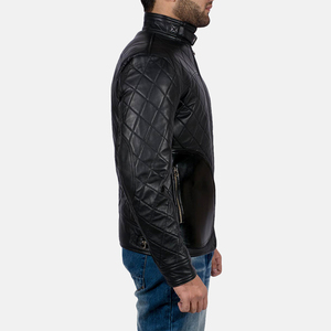 Veste universitaire en cuir tendance pour hommes, streetwear, broderie, patchwork, veste bomber, veste universitaire personnalisée pour lycée - Product Image 6