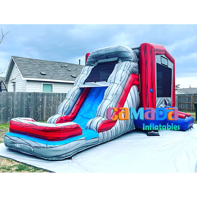 หินอ่อนสีแดงและสีเทา