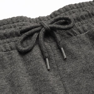 Jogger กีฬากางเกงขาสั้นผ้าฝ้ายผู้ชายกางเกงขาสั้นเหงื่อเอวยางยืดกระเป๋าขากางเกงขาสั้นขนแกะว่างเปล่า - Product Image 2