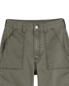 กางเกงคาร์โก้ผ้าฝ้าย 100% สีเขียวมะกอกเข้ม น้ำหนักเบา ทรงตรง มีกระเป๋าหลายช่อง สไตล์ลำลอง ทนทาน เหมาะสำหรับใส่ทำงานหรือใส่เที่ยว - Product Image 4