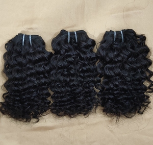 Vente en gros de cheveux indiens vierges Remy de haute qualité de la marque ALVI, 100% authentiques, 8-32 pouces, ondulés, doux, avec livraison rapide par DHL FedEx - Product Image 1