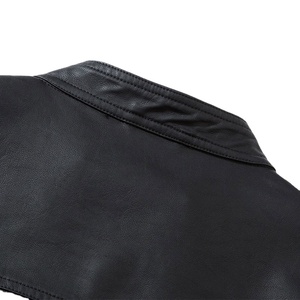 Veste en cuir véritable pour homme, longue et fine, avec logo sur le devant, en toile, best-seller, qualité supérieure du Pakistan, 2026 - Product Image 4