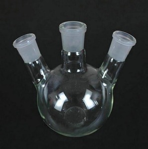 Matraz de fondo redondo con cuello angular de 3 ángulos, matraz de Erlenmeyer, vidrio de laboratorio transparente naranja, OEM personalizado, embalaje resistente - Product Image 5