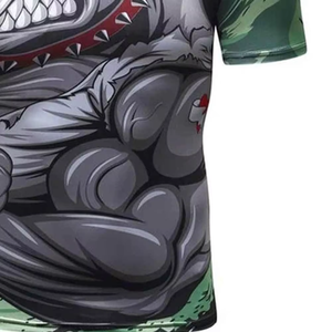 Custom Logo Wholesale Jiu Jitsu Fitness Swim Shirts <b>Printed</b> Short Sleeve MMA for Men Bjj Rashguard Rash Shirts Rash short sleeve - Product Image 6